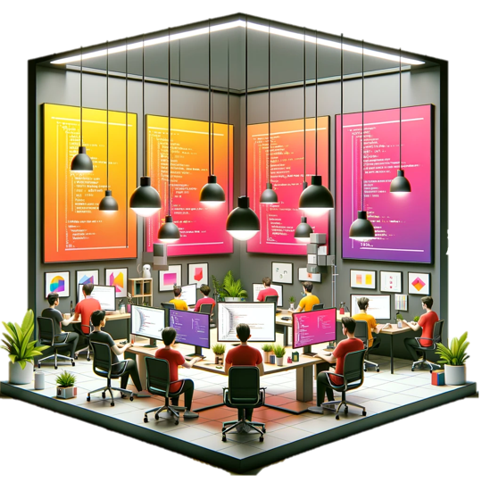 Equipe da yopower em ambiente corporativo